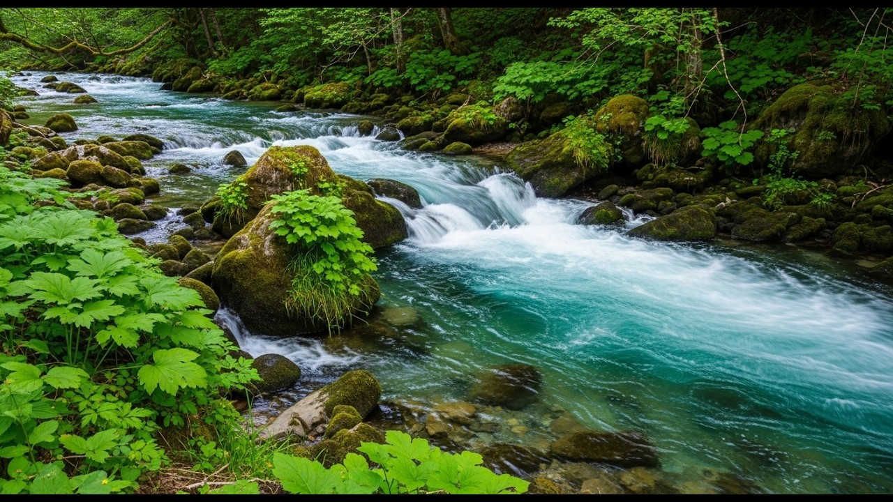 Natural Flowing River Sounds for Calm Mind and Deep Rest