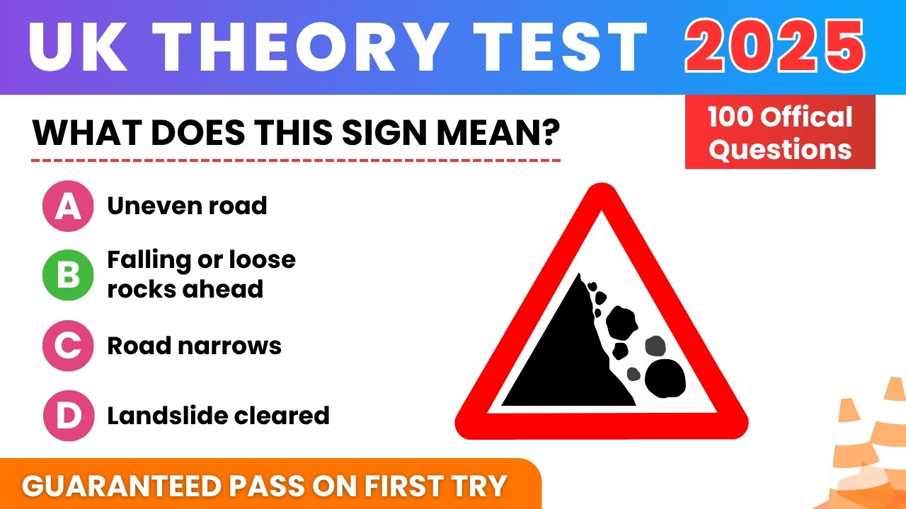100 OFFICIAL DVSA Theory Test Questions 2025 🚗 | Ultimate UK Driving Theory Practice & Revision