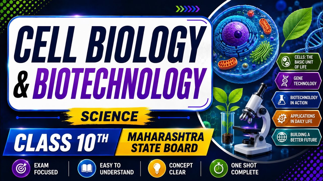 Cell Biology & Biotechnology - One Shot | Complete Board Exam Revision