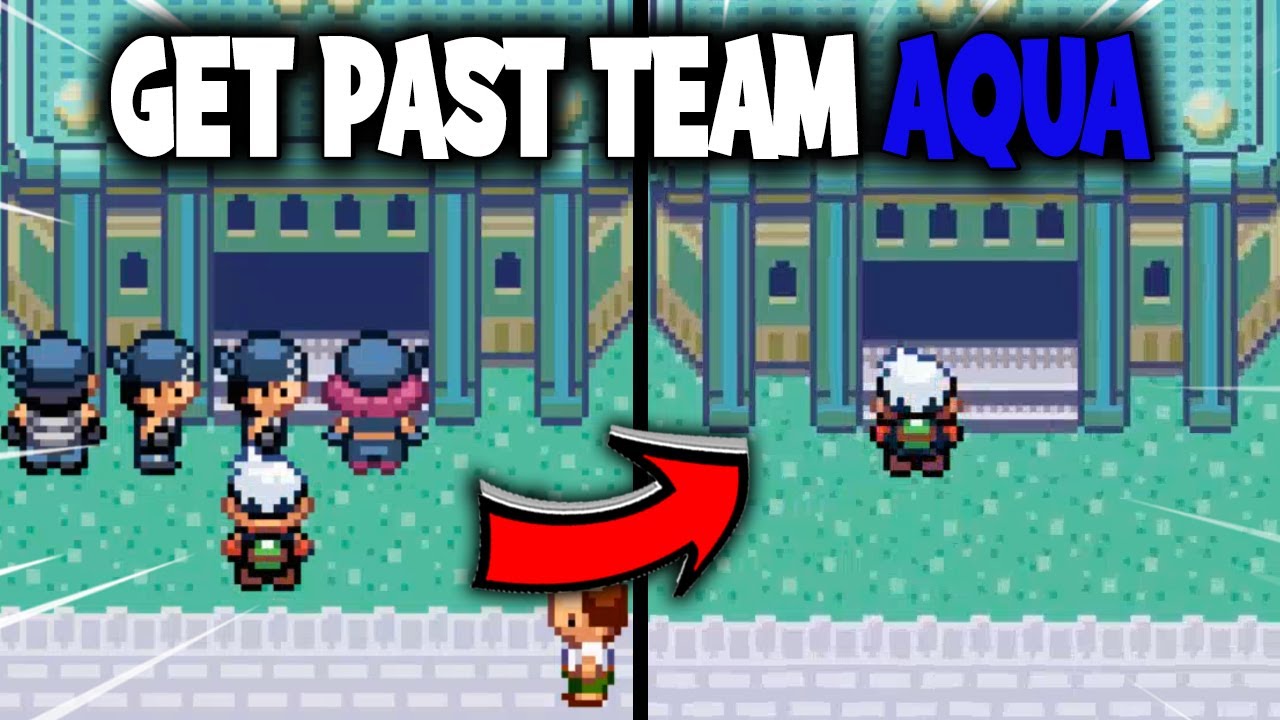 КАК ПРОЙТИ МИМО КОМАНДЫ АКВА В ГОРОДЕ СЛЕЙТПОРТ В POKEMON EMERALD