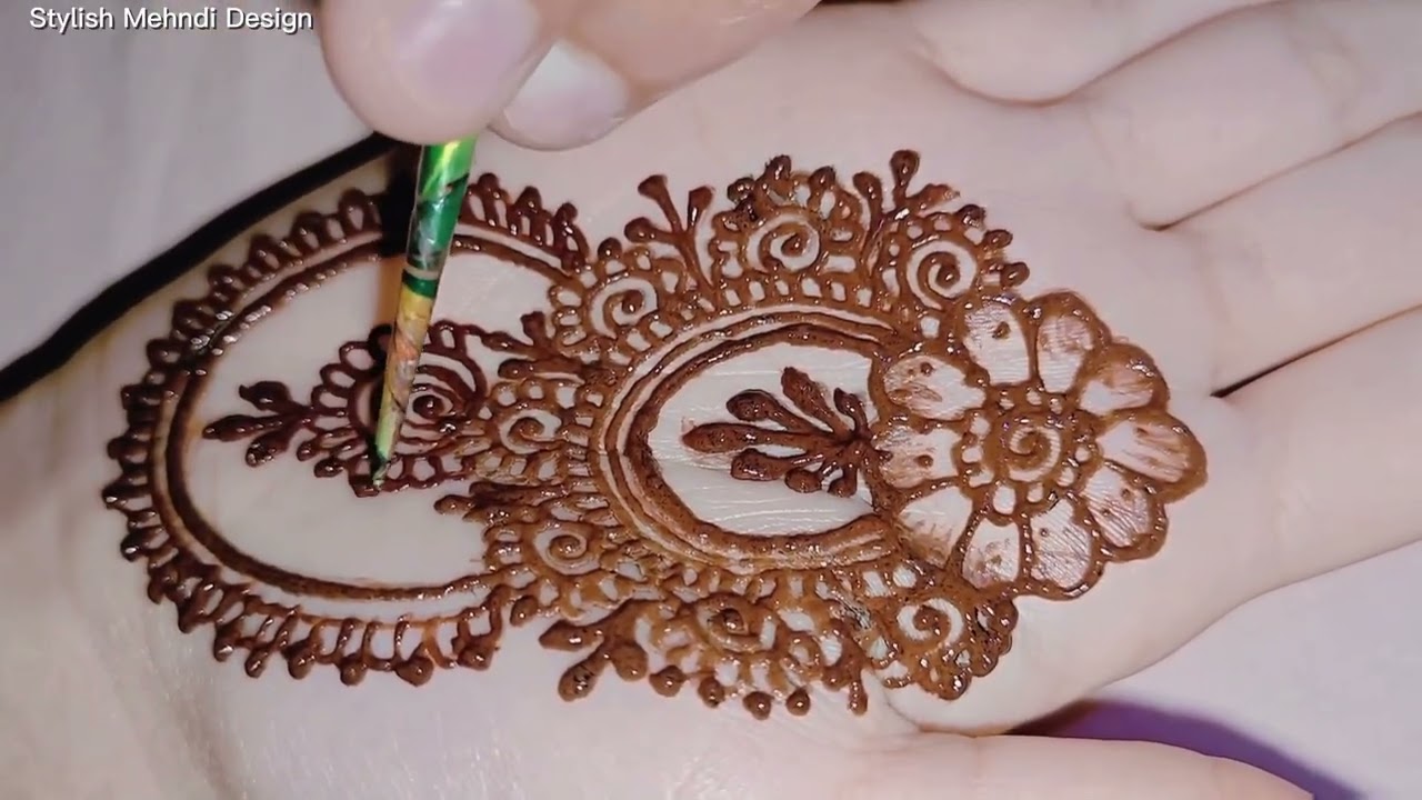 Beautiful Stylish And Very Easy Mehndi Design 😘💖 Step by Step Tutorial Very Easy #mehndi #henna 