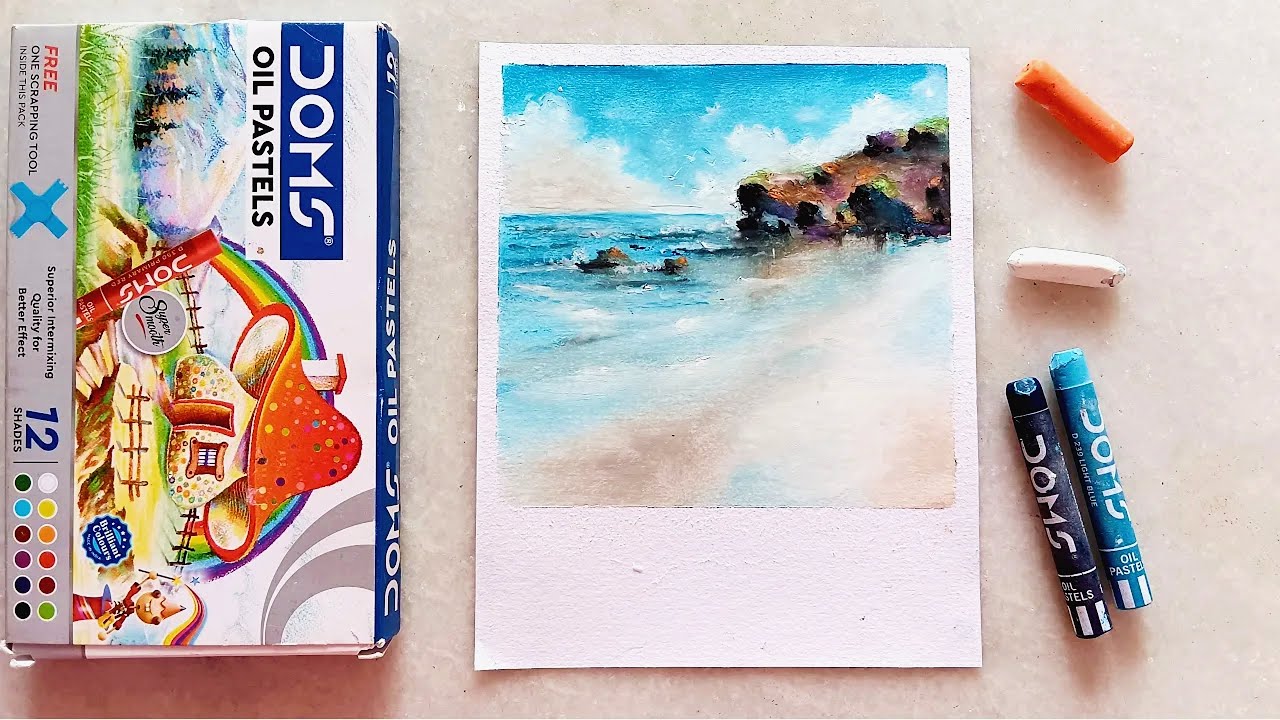 ♡ bliss of solitude ✨ oil pastel drawing with 12 colours