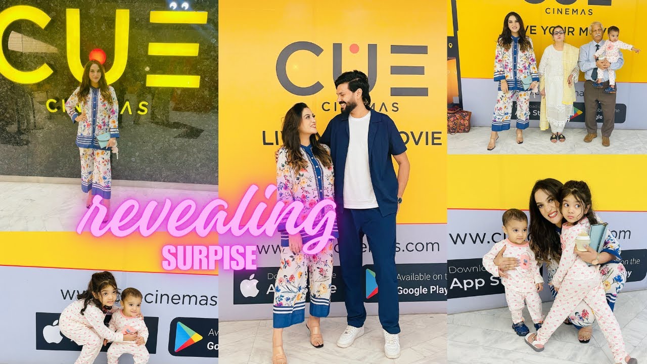 Revealing surprise | Day out with family | chal mera putt 4 | salt and pepper | CUE Lahore | DMV15 