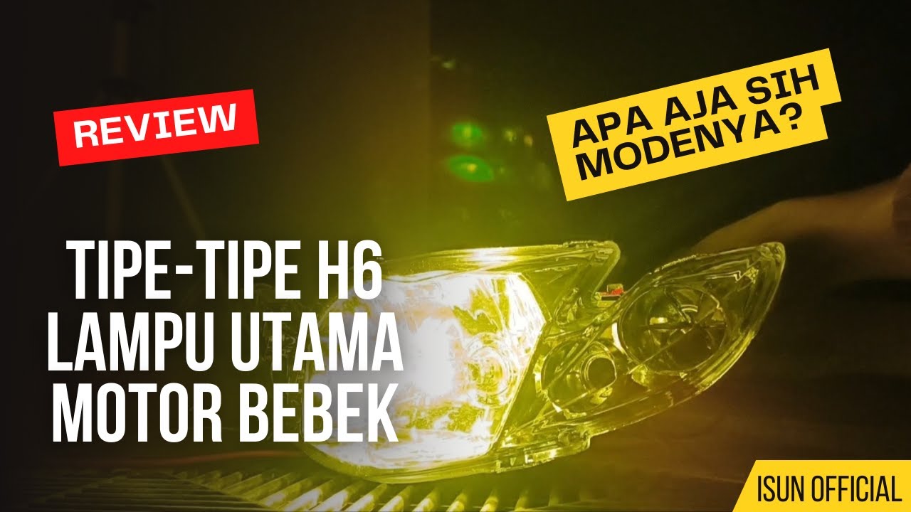 iSUN Headlamp Lampu Utama Motor LED H6 CSP DC Lampu Utama Motor Bebek