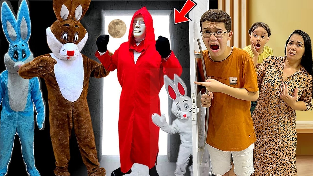 O COELHO MALVADÃO - LEVAMOS O FACE MISTERIOSO PARA NOSSA CASA PARA DERROTAR OS COELHÕES!