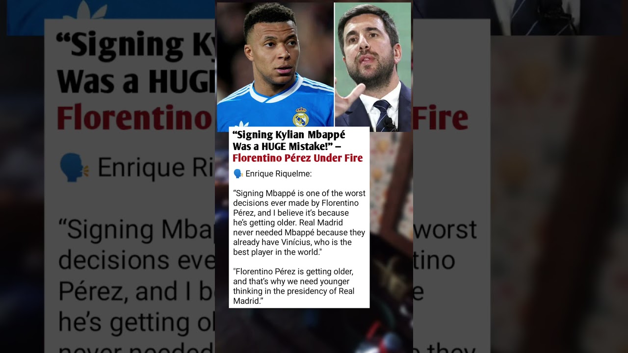 Florentino P&eacute;rez Under Fire:Mbapp&eacute; Signing Called His WORST Decision Ever! #football #shrots #mbappe