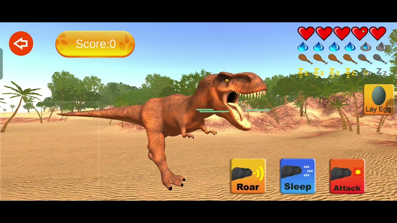 Dinosaur Jurassic fights and city destruction game 🌴🏞️🦖🦕