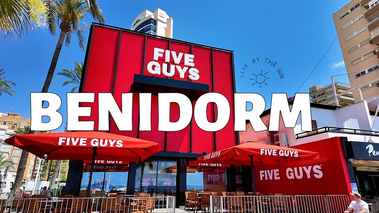 BENIDORM-FIVE GUYS #benidorm #benidormteespera  #sobenidorm  #alfrescodining #benidorm2025 #spain