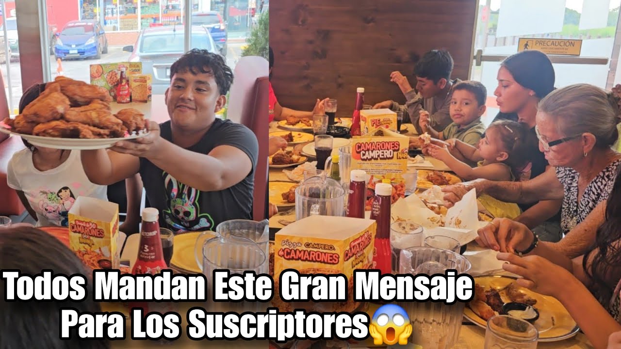 El Grupo Muy Agradecido Con El Suscriptor Por El Gran Almuerzo🍗MANU Llora Al Decir Estas Palabras😭😱