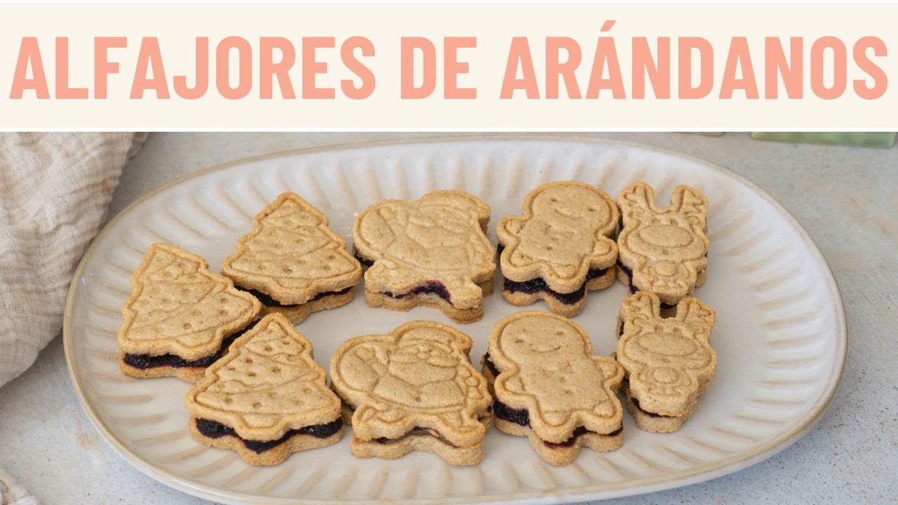 Alfajores de Arándanos - Veganos, Sin Gluten, Sin Lácteos, Saludables