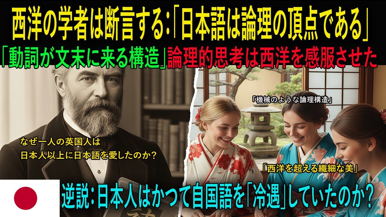 【海外の反応】「日本語は人類最高の芸術だ！」日本を愛し、その美しさを世界に知らしめた伝説のイギリス人学者が残した驚愕の記録とは？