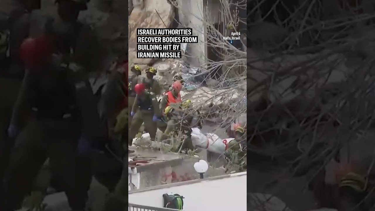 Israeli authorities recover bodies from building hit by Iranian missile