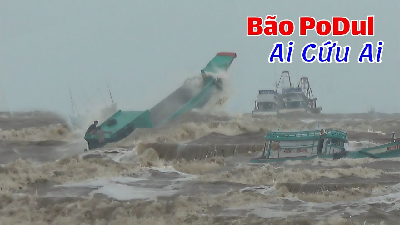 Bão,Biển Cà Mau Động Dữ Dội, Nhiều Ghe Vẫn Mạo Hiểm Tìm Cách Ra Khơi Đánh Bắt.
