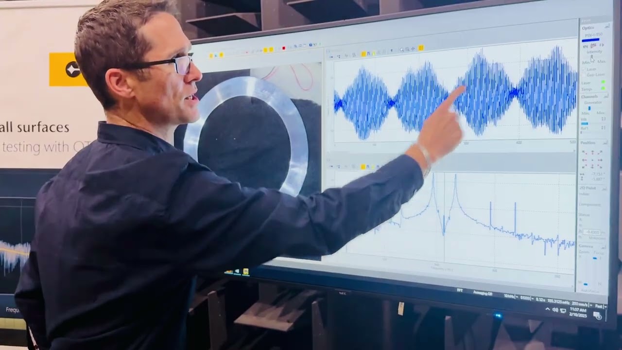 UTS CAAV Vibration Lab Continuous Scanning LDV Qlws axisymmetric structures