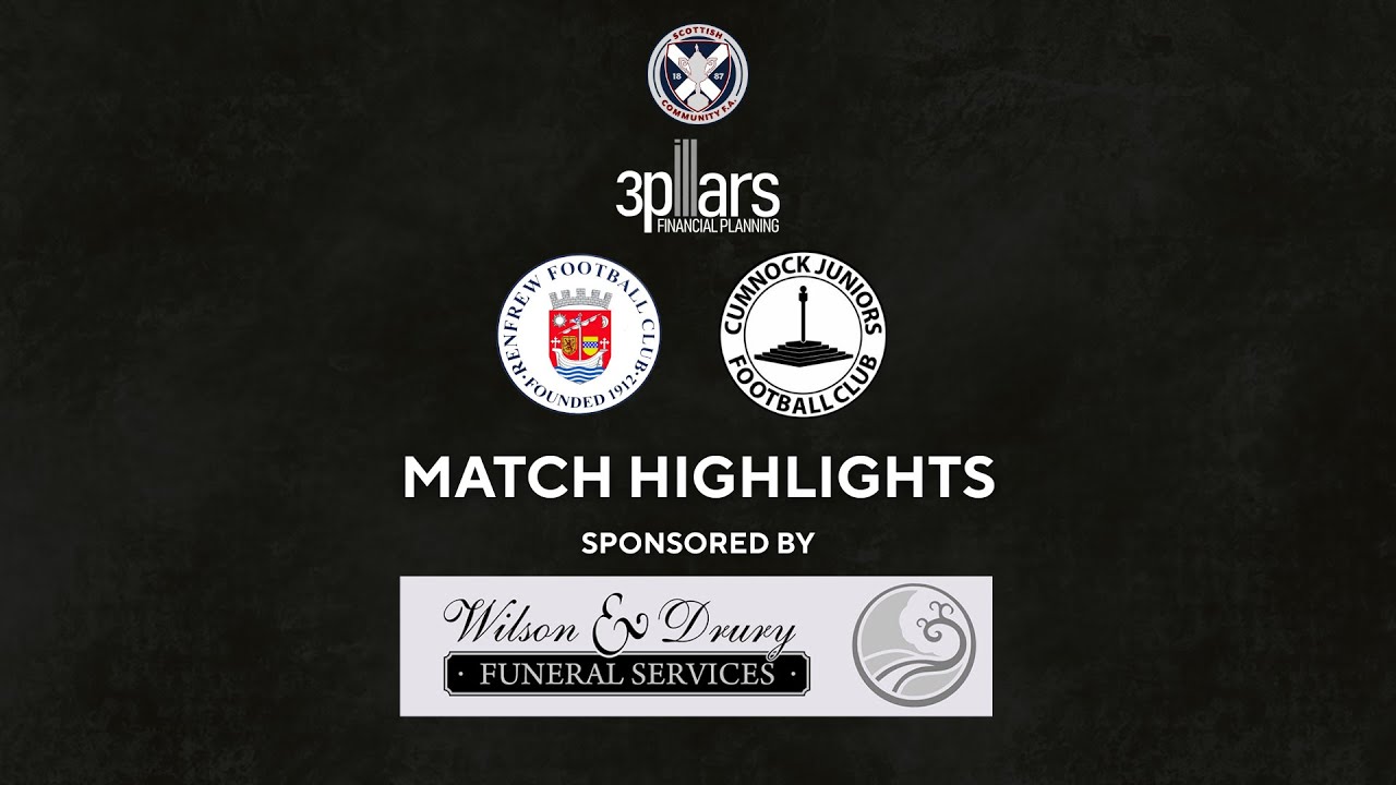 Renfrew vs Cumnock Juniors | Scottish Communities Cup | Saturday 20 September 2025