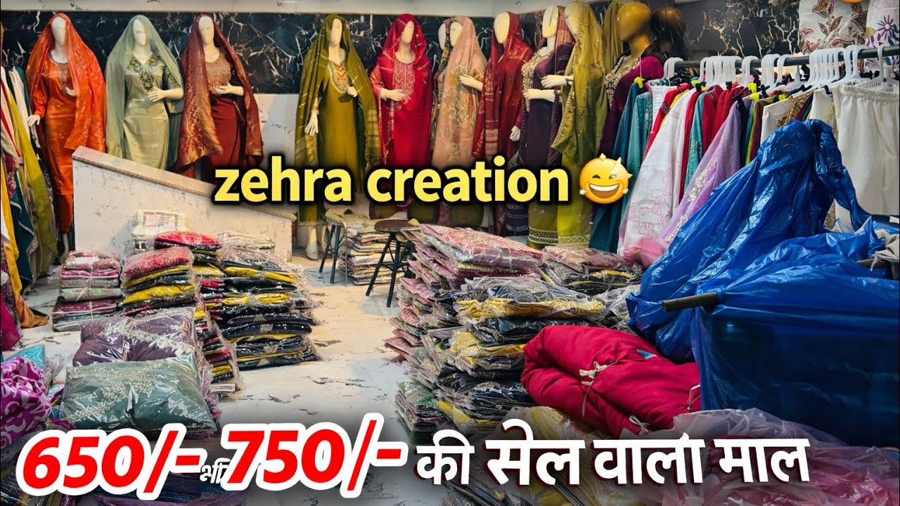 पूरे साल सबसे ज़्यादा बिकने वाला माल 🤩😍| zehra creation | real manufacturers & wholesaler 