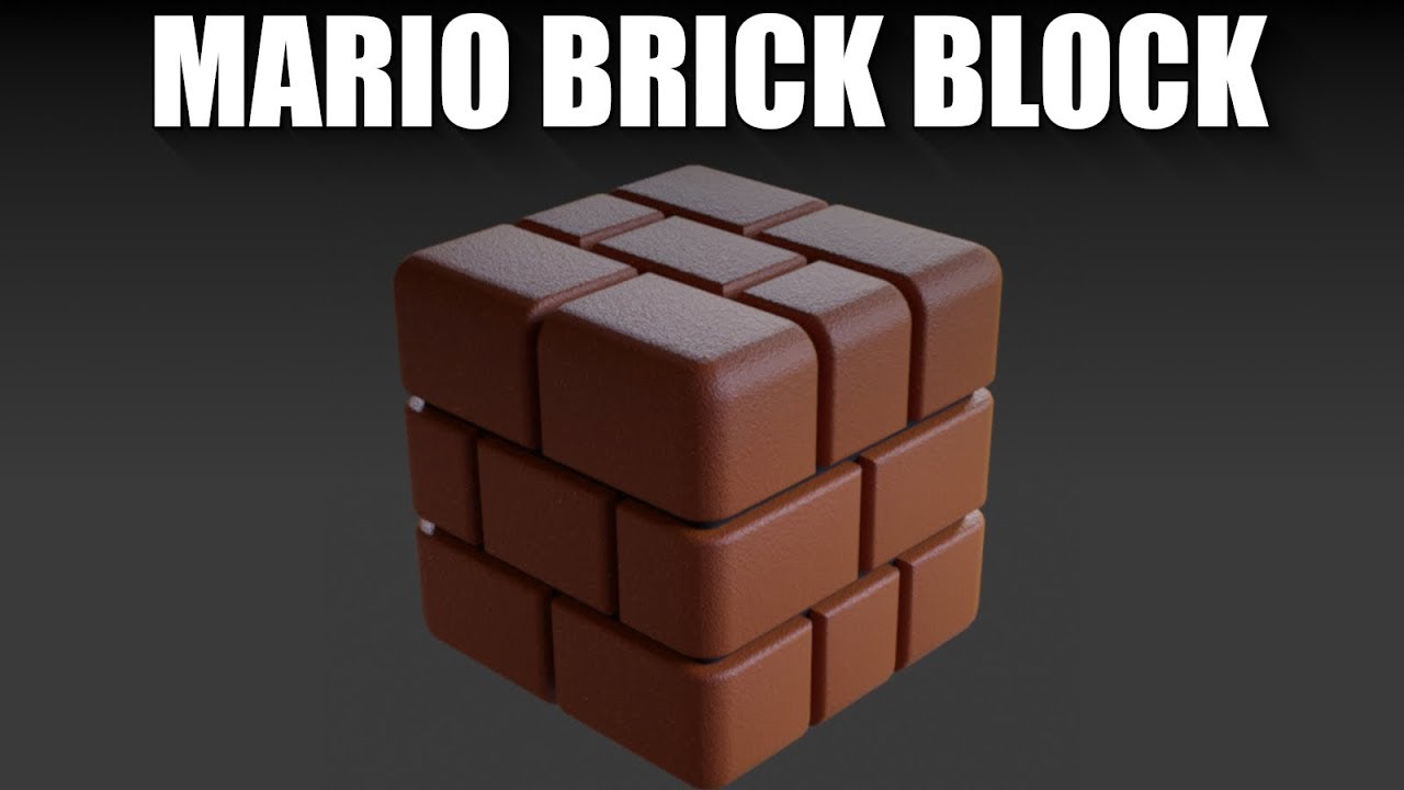 Blender 2.8 Mario brick block tutorial