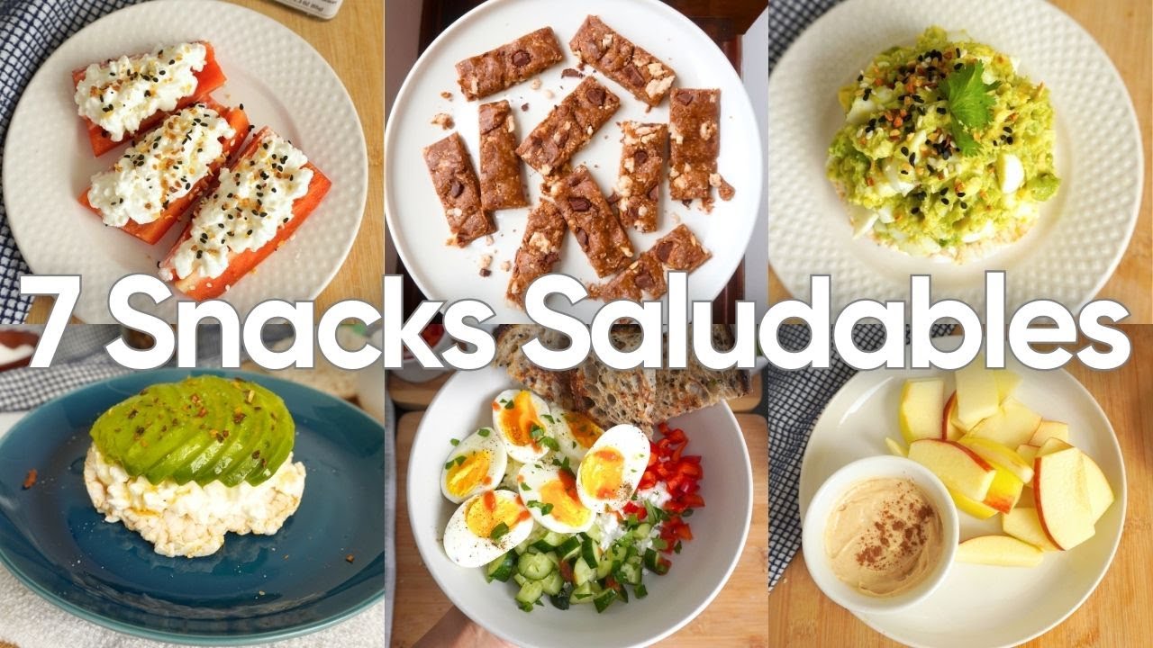 Snacks saludables en minutos | Altos en proteína, fáciles y sin horno