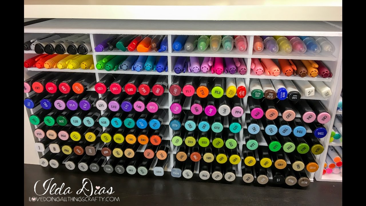 DIY Customized Foam Core Shelving for Markers