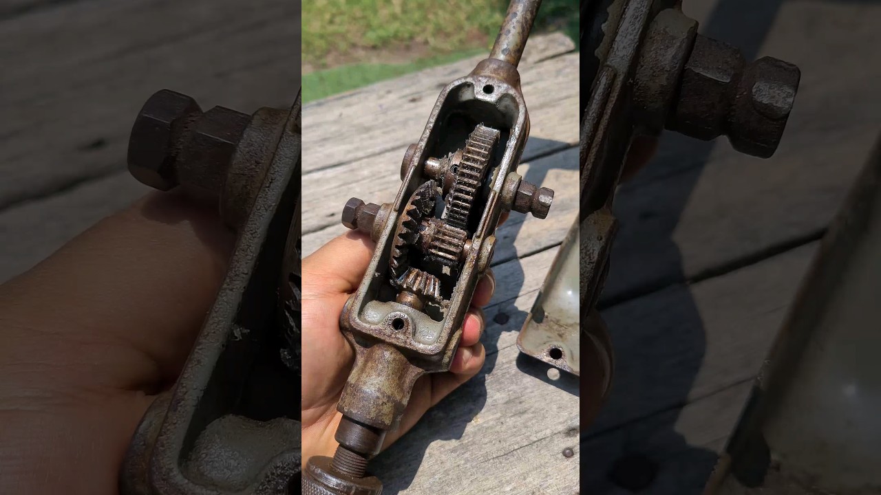 FLOTT Hand Drill Vintage Woodworking Tool: Germany #shorts #tools