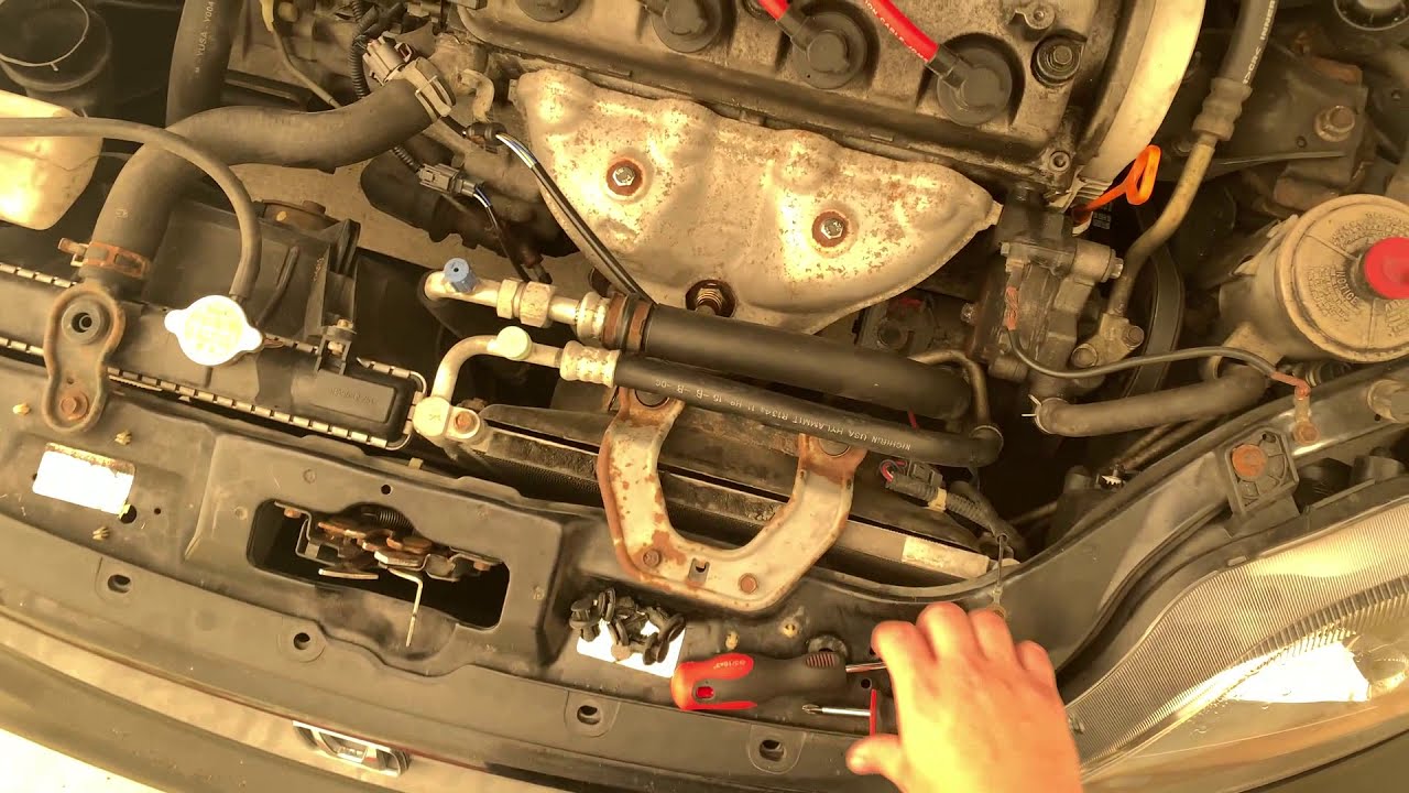 1996-2000 Honda Civic front bumper cover removal in under 10 minutes with 3 tools