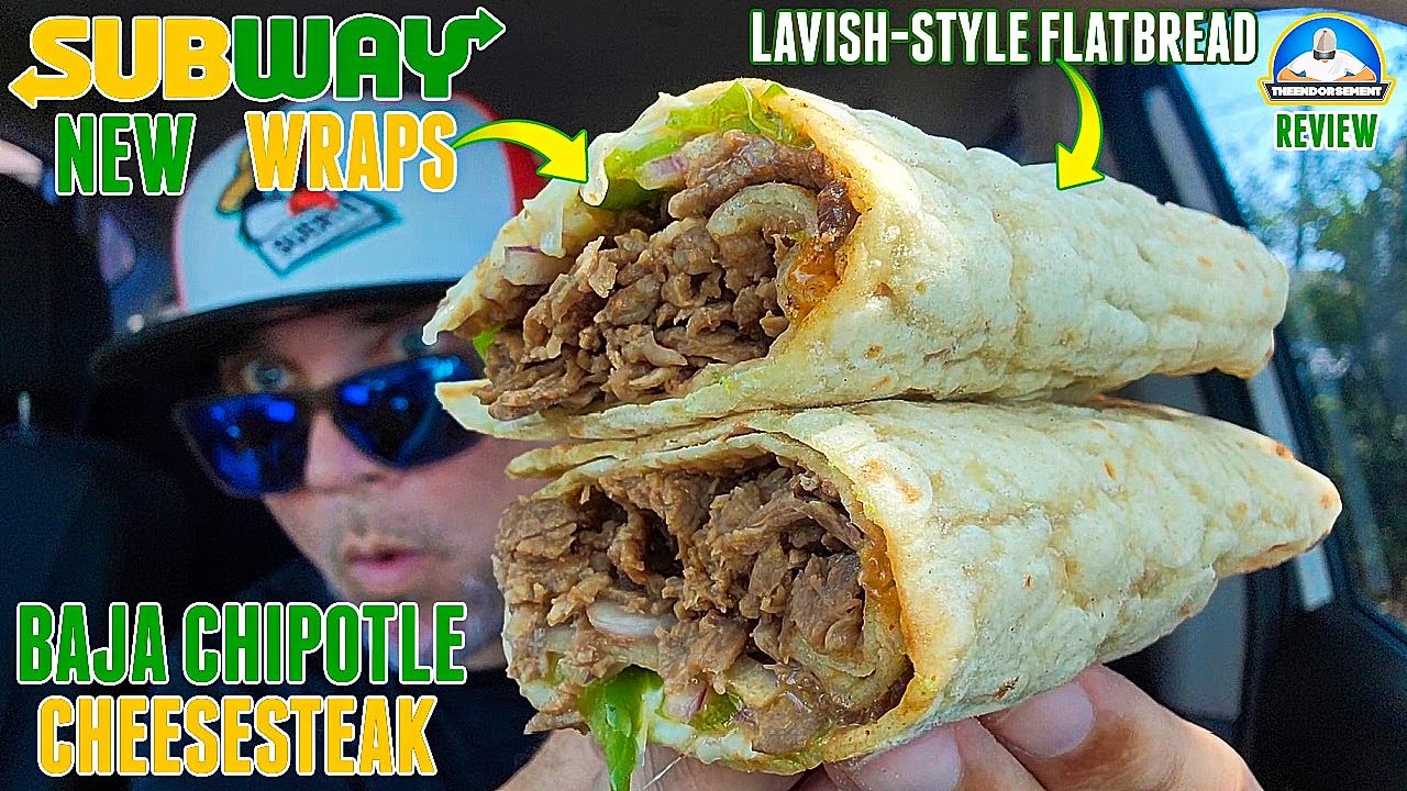 Subway&reg; Baja Chipotle Cheesesteak Wrap Review! 🧀🥩| NEW Subway&reg; Lavish Wraps | theendorsement