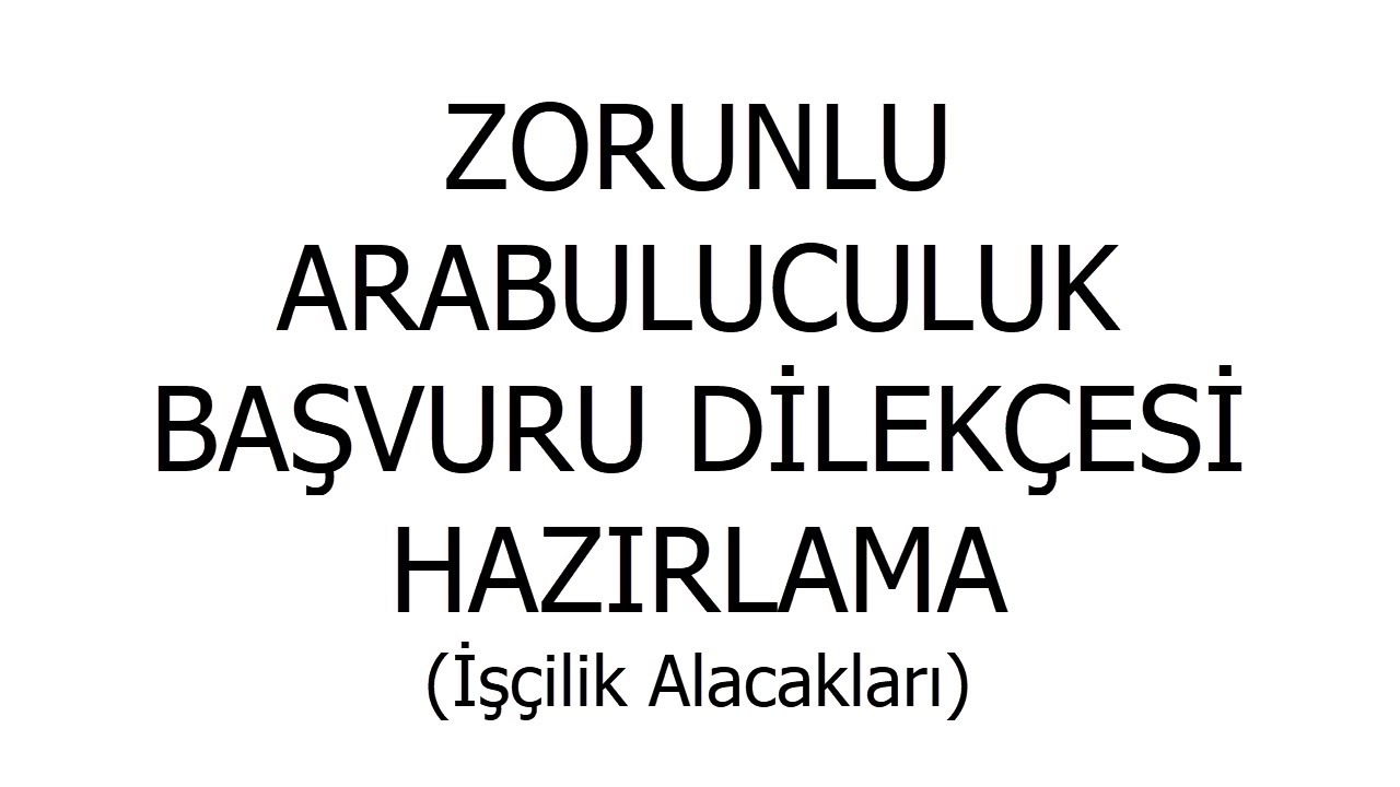 Zorunlu Arabuluculuk Başvuru Dilekçesi Hazırlama (İşçilik Alacakları)
