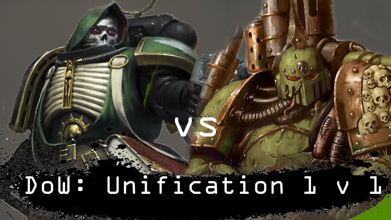 Dawn of War Unification 1 на 1 Гвардия Смерти (Omneity) против Тёмных Ангелов (Vrax)