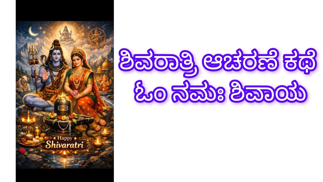  ಶಿವರಾತ್ರಿ ಏಕೆ ಆಚರಿಸುತ್ತೇವೆ ಎಂಬುದನ್ನು ನೋಡಿ. ಓಂ ನಮಃ ಶಿವಾಯ... ಜಾಗರಣೆ ಏಕೆ ಆಚರಿಸುತ್ತೇವೆ ....#shivaratri#