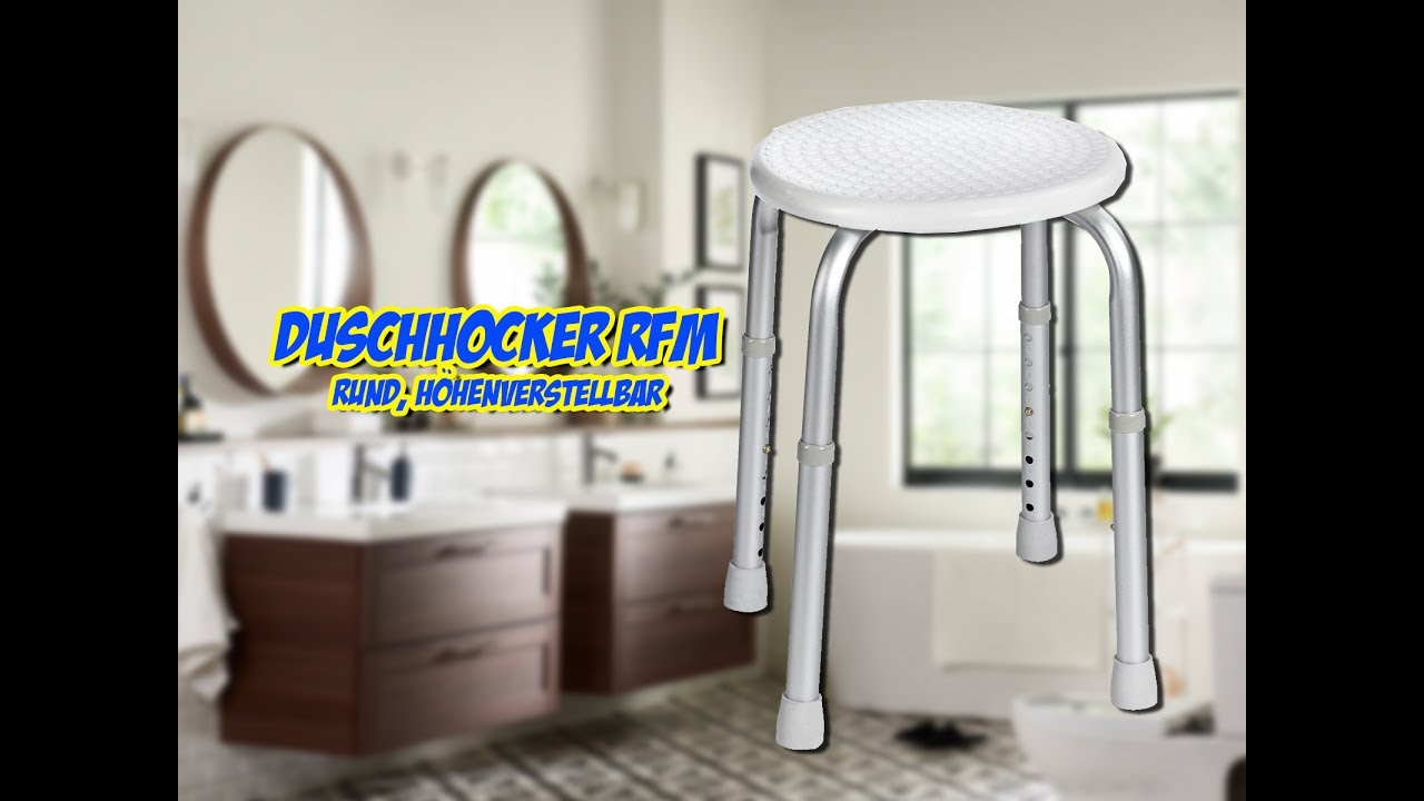 Duschhocker RFM, rund, h&ouml;henverstellbar