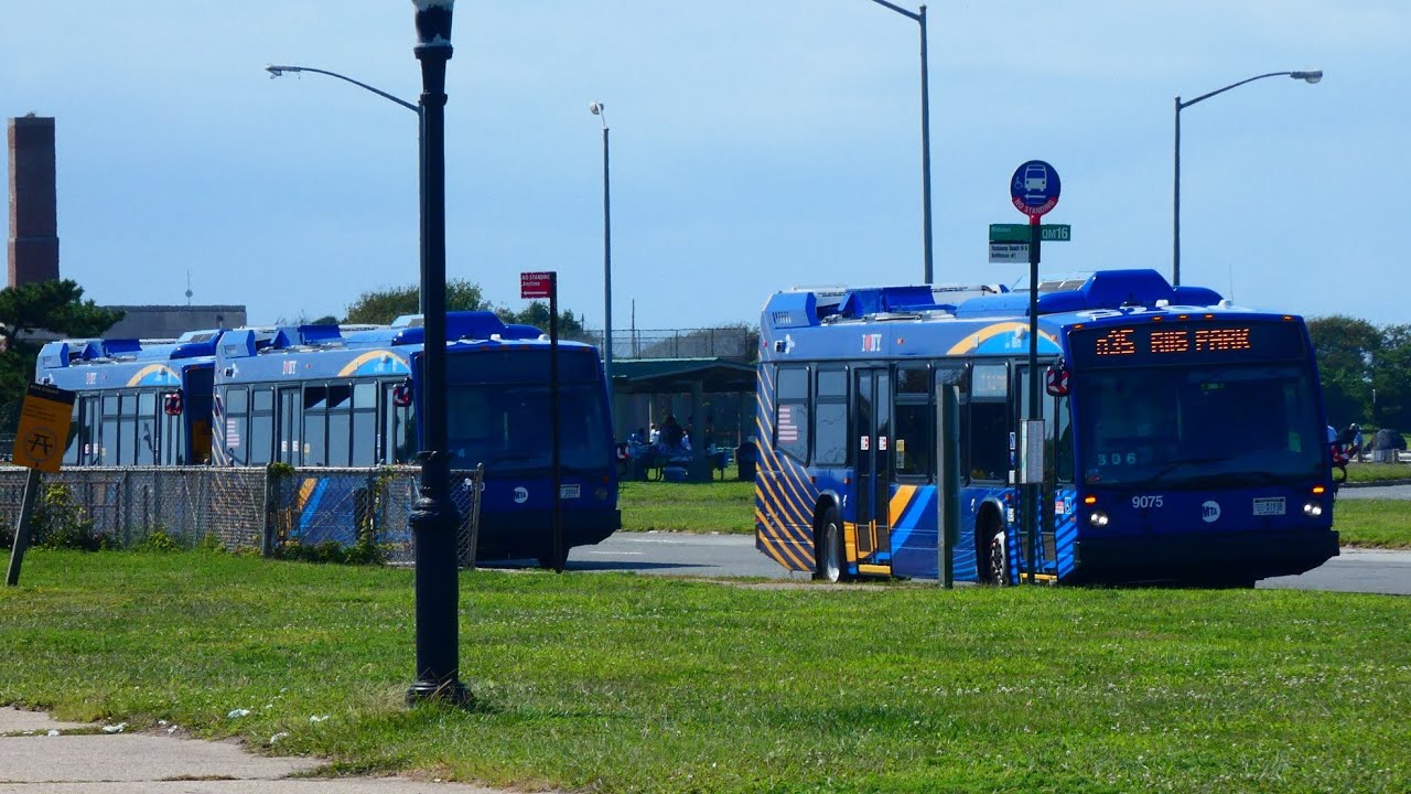 MTA Bus: Nova Bus LFS & Orion Vll NG Q22 & Q35 Buses @ Jacobs Riis Park