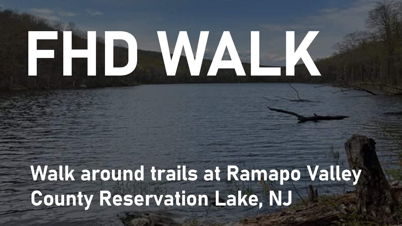 [FHD] WALK - Walk around trails at Ramapo Valley County Reservation Lake