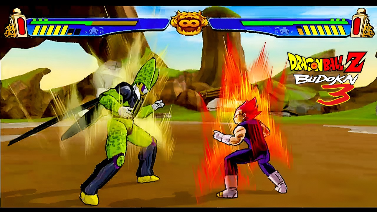 VEGETA WORLD TOURNAMENT (CELL GAMES) DRAGON BALL Z BUDOKAI 3  (PS2) 4K