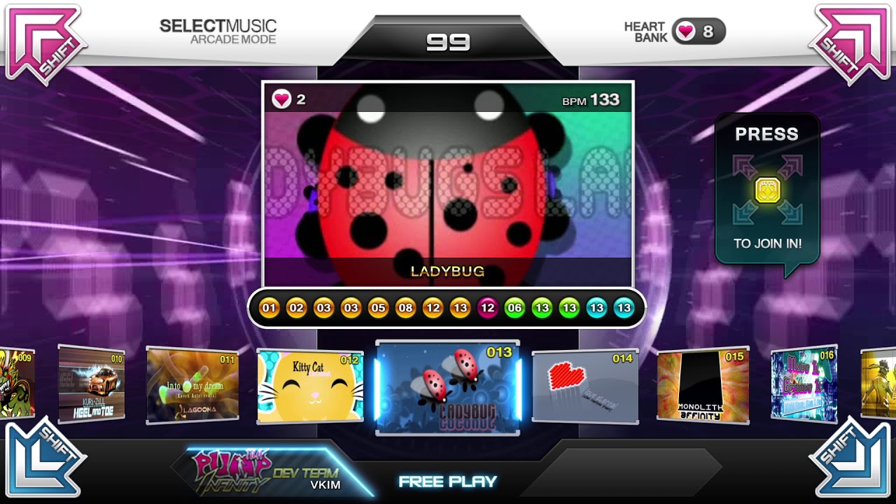 Pump It Up Infinity | v1.10: Full Song List