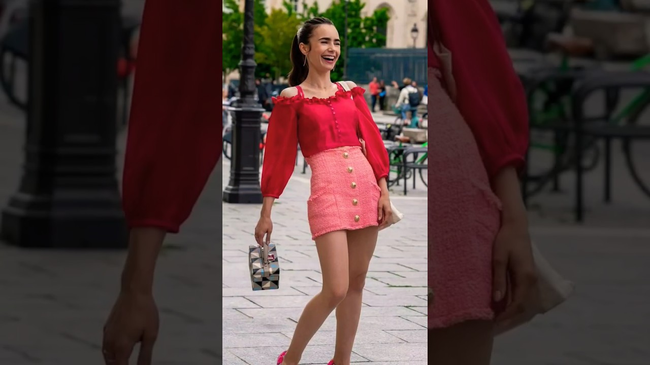 Lily Collins fashion + style [ Emily in Paris love rosie mortal instruments] #paris #fashion