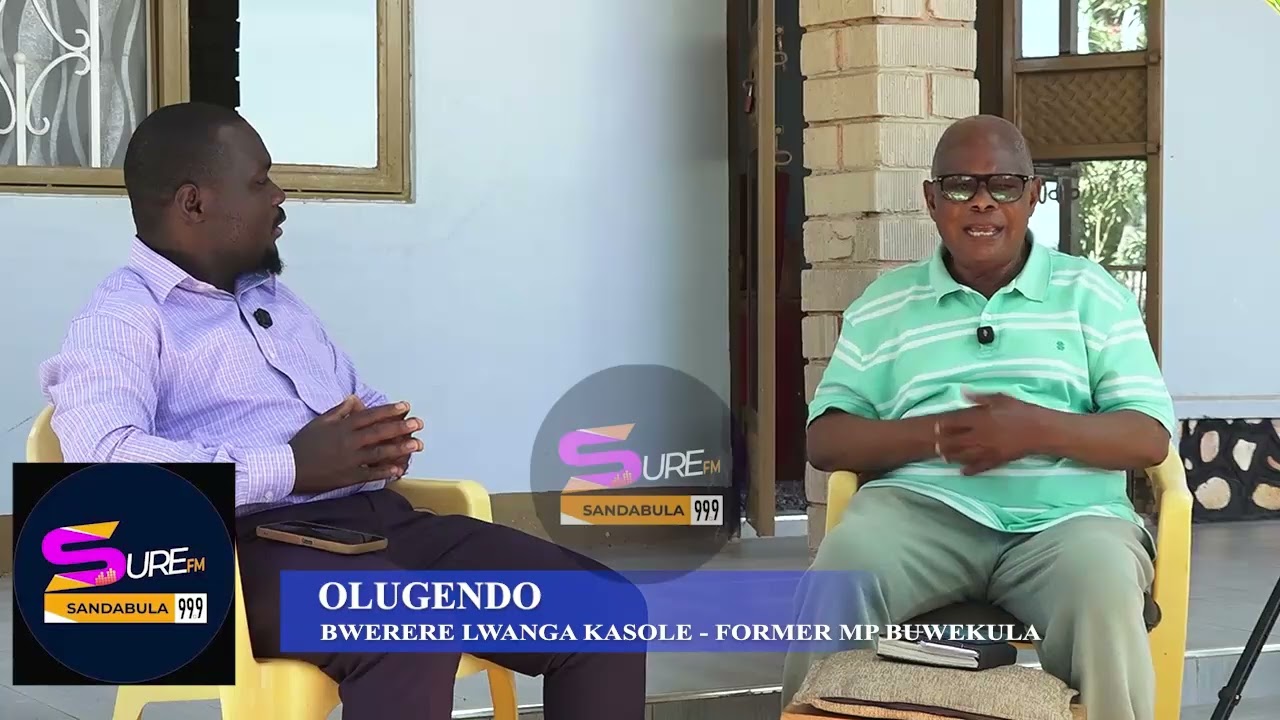 Hon. Kasole nga atubuulira ku Jenvudde we mu programme Olugendo ku Sure FM