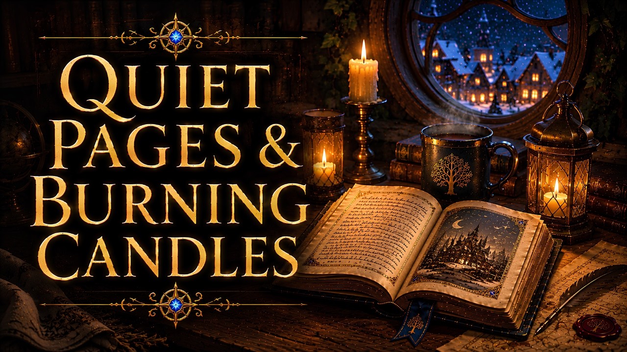Quiet Pages, Burning Candles 🕯️ – Cozy Fantasy Music for Studying & Reading