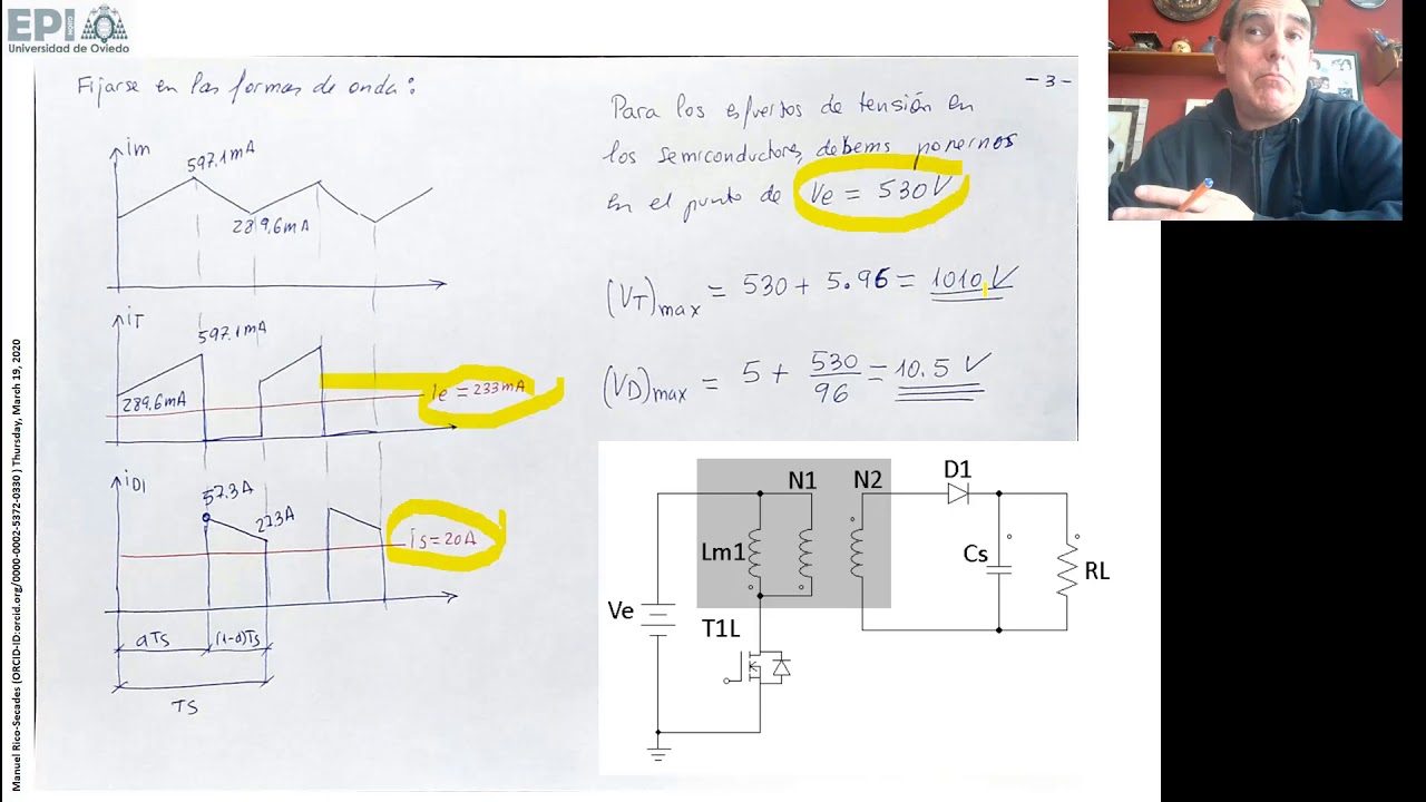 PEP-07: (versión 2) Ejercicio convertidor de retroceso (Flyback)