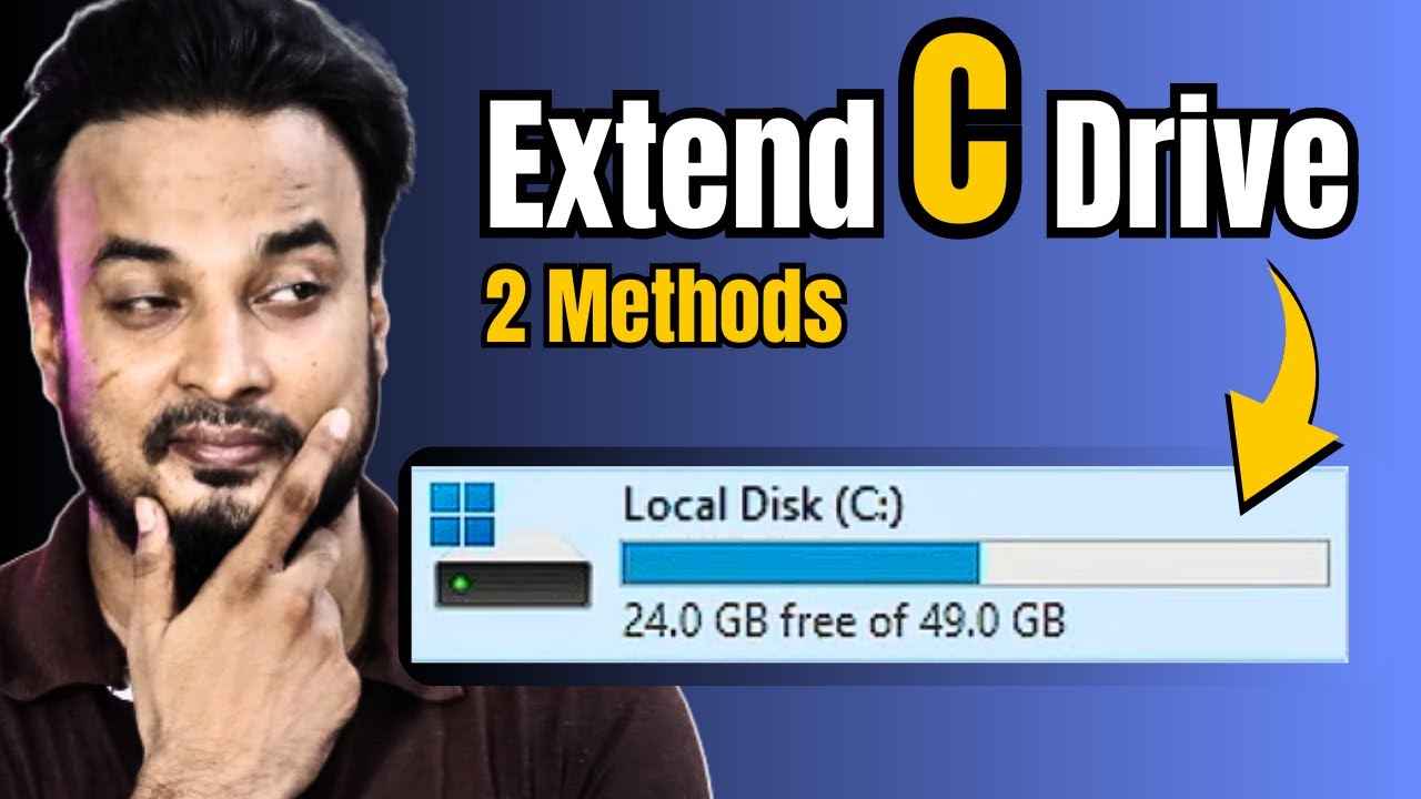 2 FREE Methods to Extend C Drive in Windows 10/11 (2025) | FIX Extend Volume Greyed Out