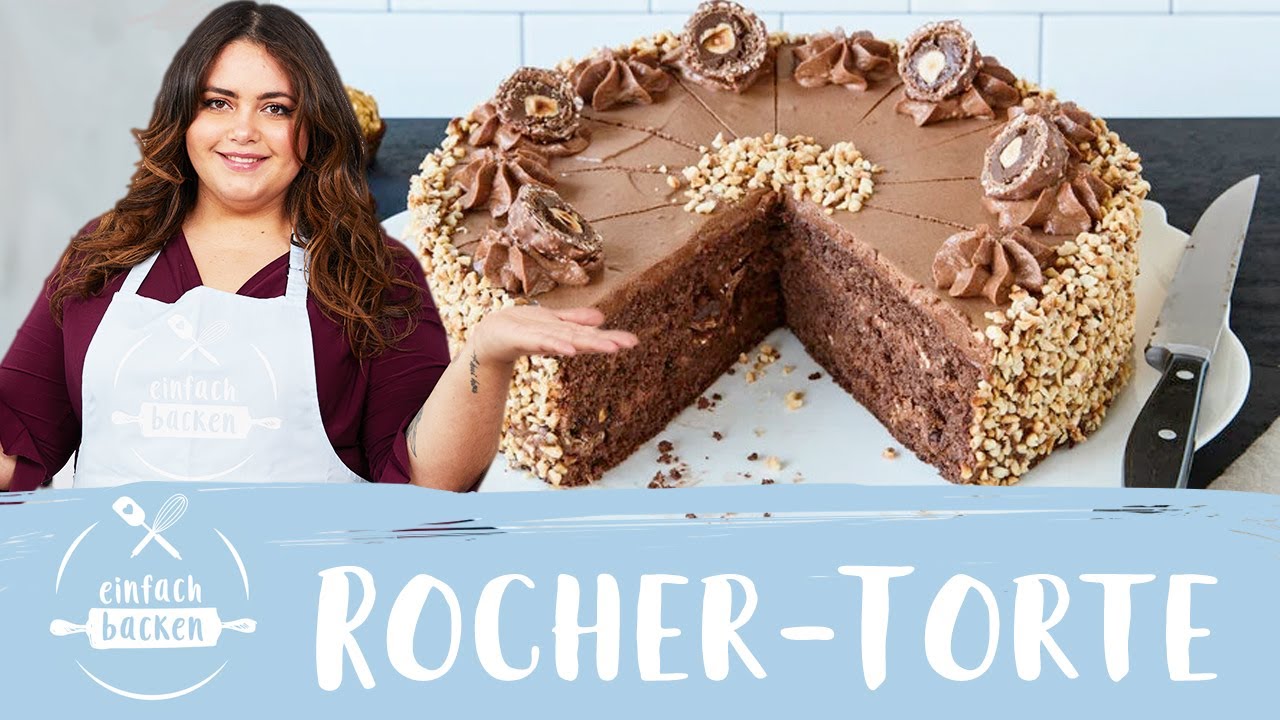 Rocher-Torte – Schoko-Nuss-Traum mit Nutella 😍 I Einfach Backen