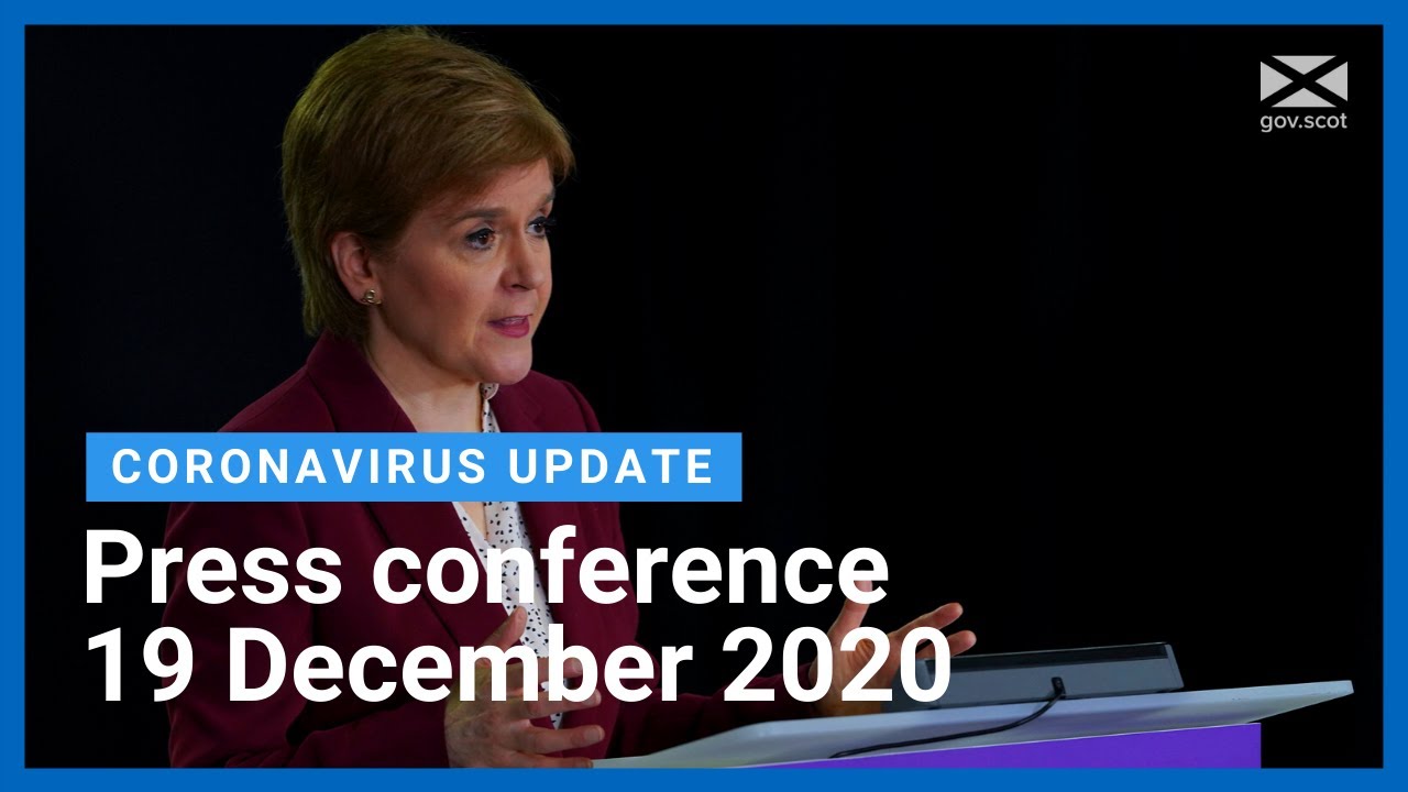 Coronavirus update from the First Minister: 19 December 2020