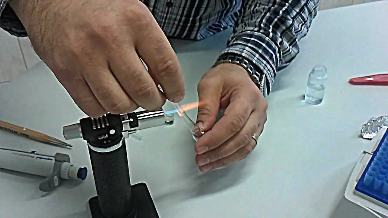 ampoule   simple sealing in lab