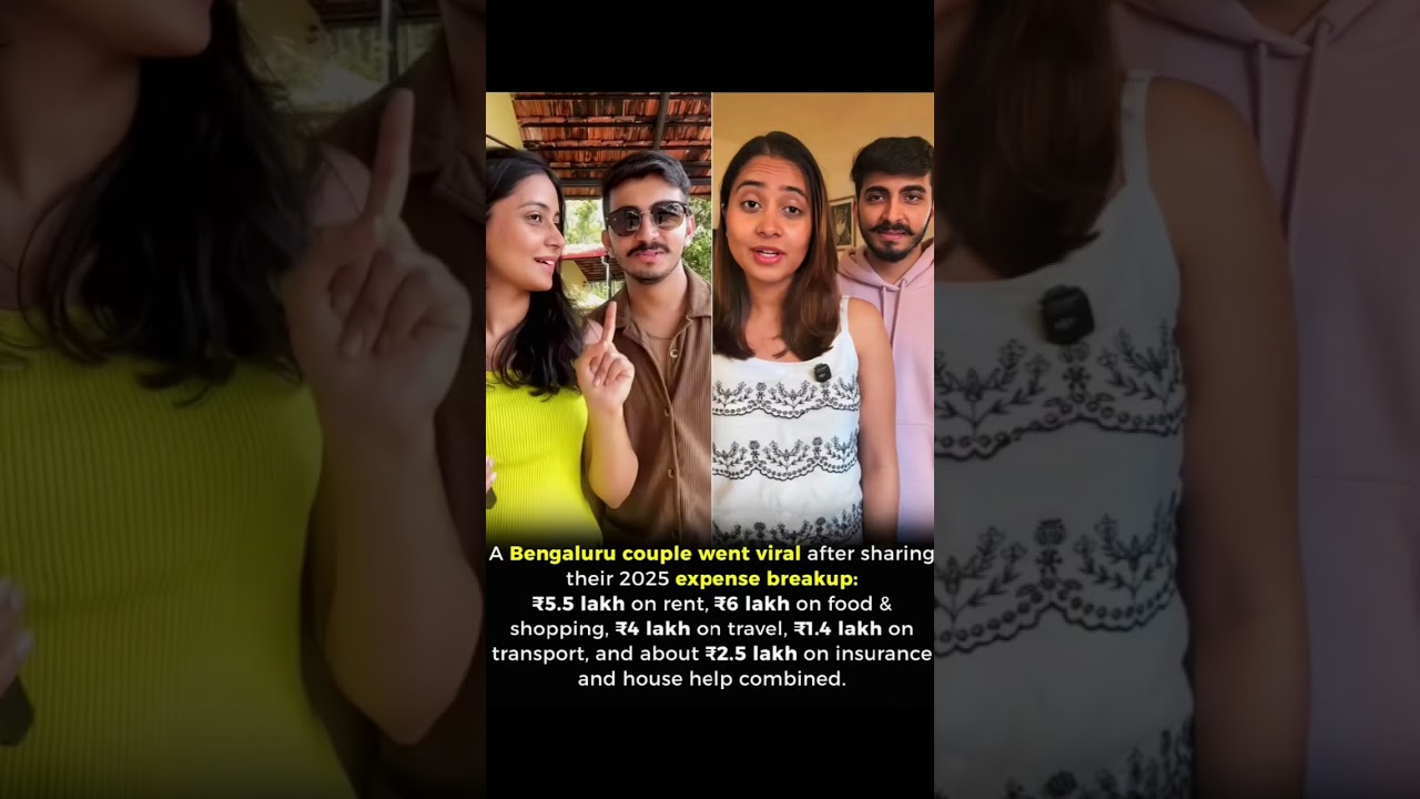 A Bengaluru couple sparked an online debate after openly sharing their 2025 expense breakdown...