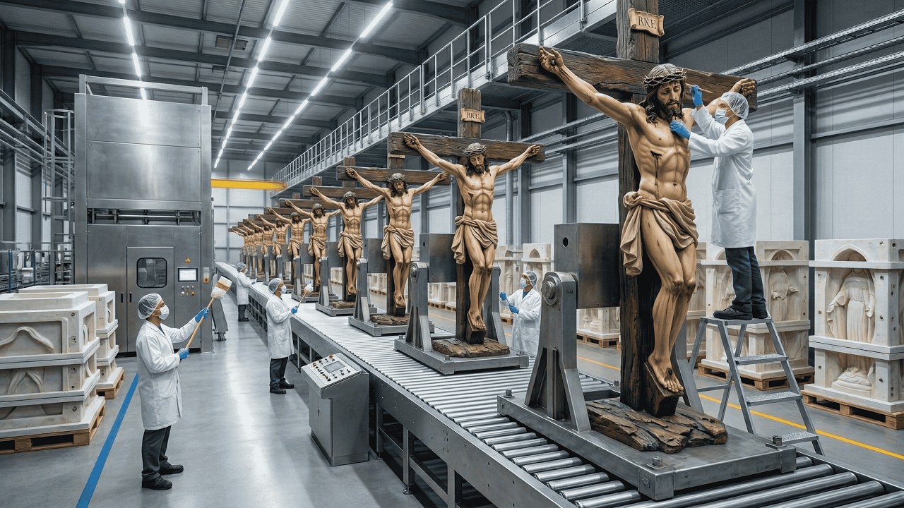 🎥 Inside the Hidden Factory Making Thousands of Crucifixes Every Day