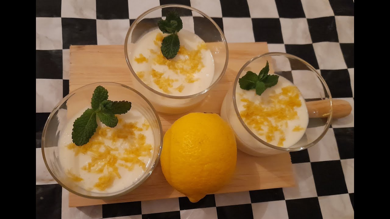 MOUSSE DE LIMON😋👌تحليةاو موس الليمون لذيذة و سريعة 🥰