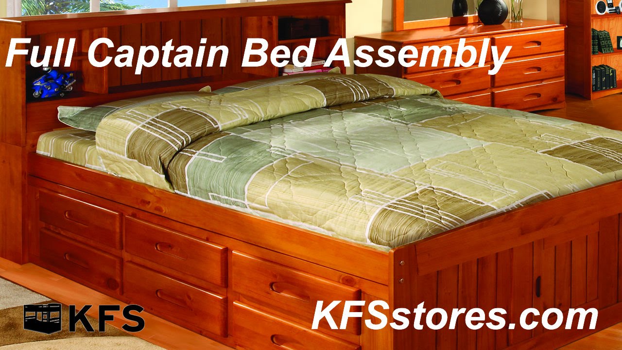 Full Captain Bed Assembly   KFSstores com