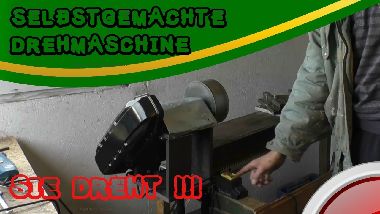 Drehmaschine selber bauen - #5 - Motor,Keilreimen,Steuerrung + Futter/Welle befestigen
