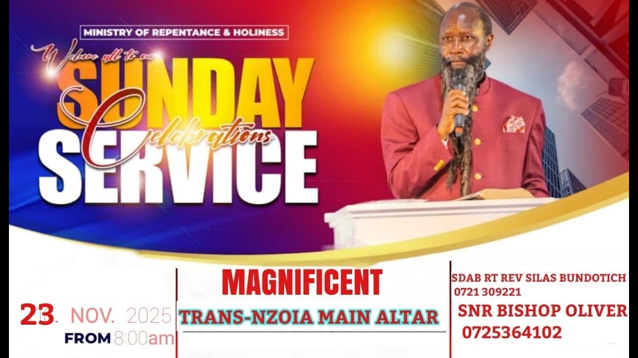 THE MAGNIFICENT TRANS NZOIA MAIN ALTAR SUNDAY SERCIVE-23rd NOV 2025.
