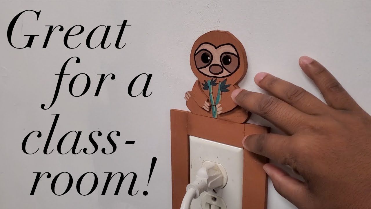 Sloth Light Switch Frame | Simple Scroll Saw Project