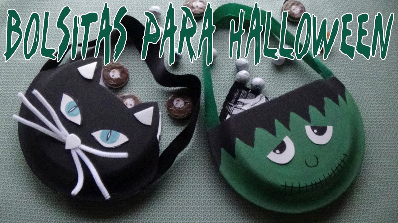 Bolsitas para halloween con materiales reciclados - Candy Bu